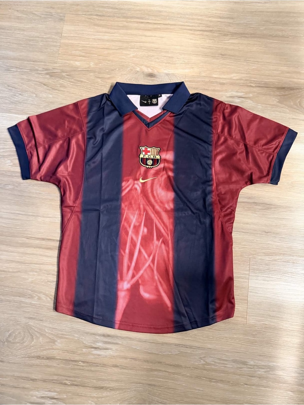 Nike ' Maroon and Navy Soccer Jersey with Club Crest